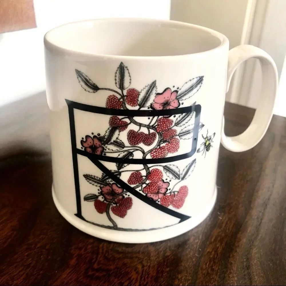 Anthro Florence balducci animal monogram mug